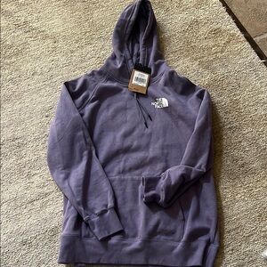 The North Face Purple Fleece Hoodie Relaxed Fit